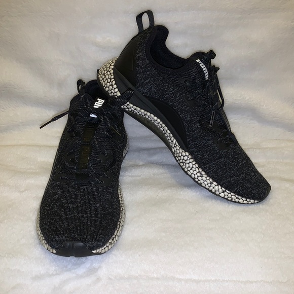 Puma Men’s Hybrid Runner Shoes size 10 Preowned W/Box Black-Iron Gate - Picture 1 of 7